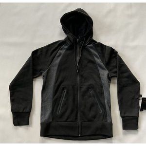 $78 RBX Men’s Full Zip Hoodie In Black Training Active Jacket Size XL